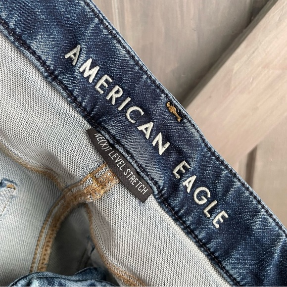 American Eagle‎ next level stretch curvy hi-rise Jegging size 2 distressed - Picture 6 of 8